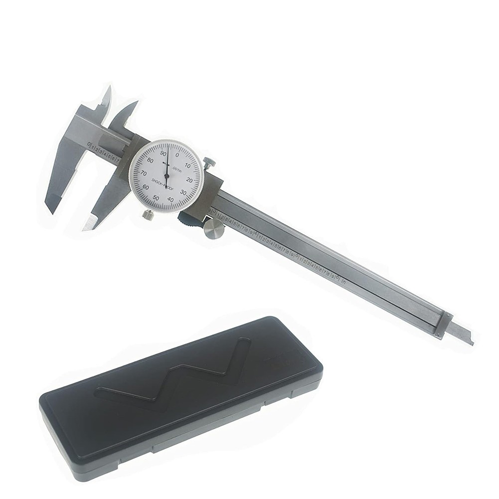 7303081 0-8" Dial Caliper | Graduation: 0.001", Jaw Length: 3/4", Range Per Revolution: 0.1
