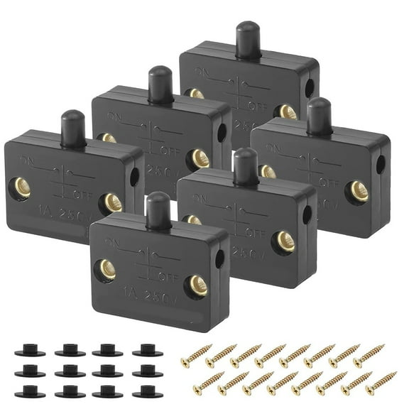 Clupup 6-Pack Door LED Switch for Closet Light Normally Closed Cabinet Light Switch