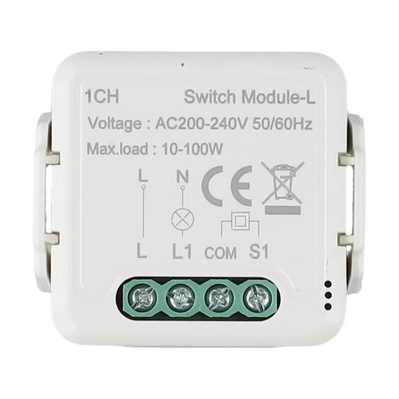 Clupup For ZigBee Compatible For Smart Relay Switch Module with For Tuya Support No Neutral Wire Required for Remote Access