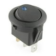 thumbnail image 1 of Clupup Round Rocker Switch Car LED Lighting LED Round Switch 20A DC12V Accessories Boat ON/OFF Switch 2.4cm*2.4cm*3cm, 1 of 5