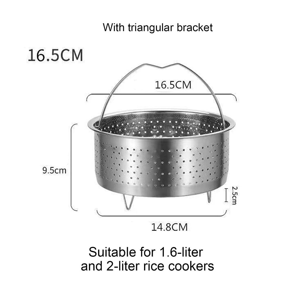Clupup Steamer Insert Steamer Pot Stainless Steel Basket Rice Steamer