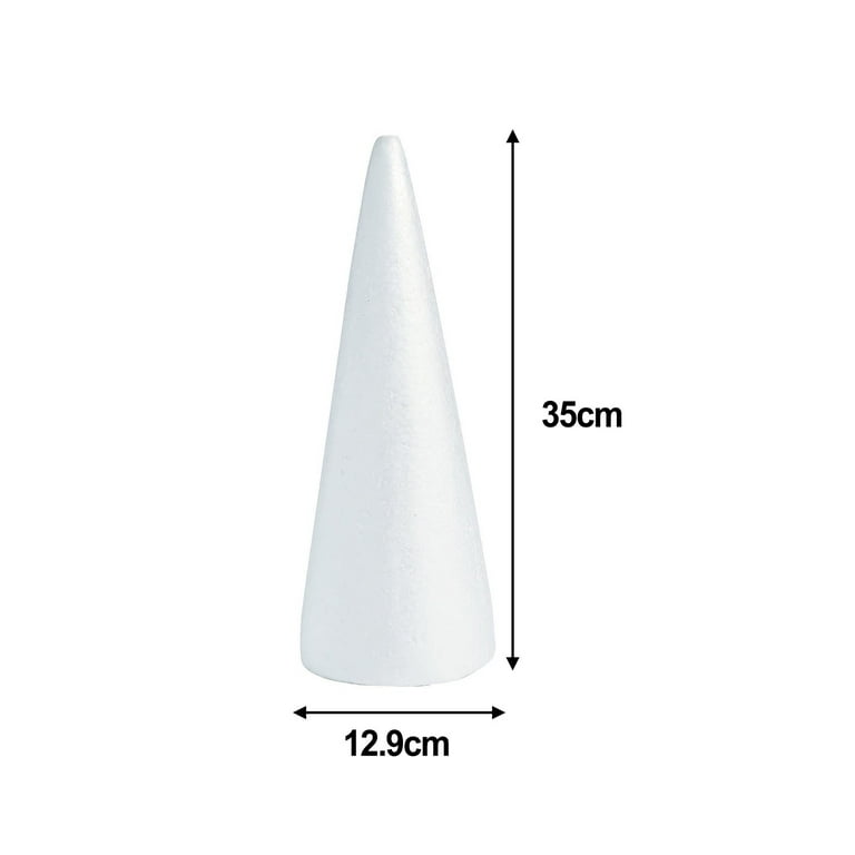 polystyrene for DIY crafts crafts white christmas tree White foam Cone