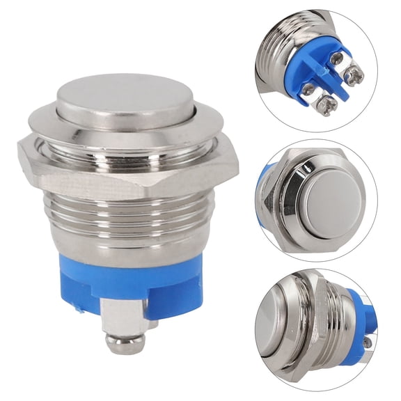 Clupup Waterproof LED Power Symbol Push Button Switch ON OFF 110 220V Versatile for Car and Various Electric Equipment Use