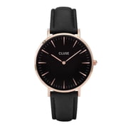 Cluse La Bohme Womens Quartz Black Leather Watch CL18001