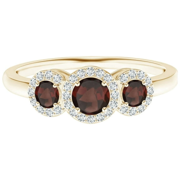 Cluster 0.75 Ctw Garnet 925 Sterling Silver Wedding Ring GIFT FOR HER
