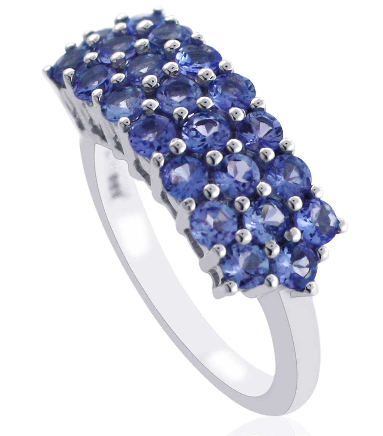 Oval Natural Tanzanite 925 Sterling Silver Solitaire Split Shank Women