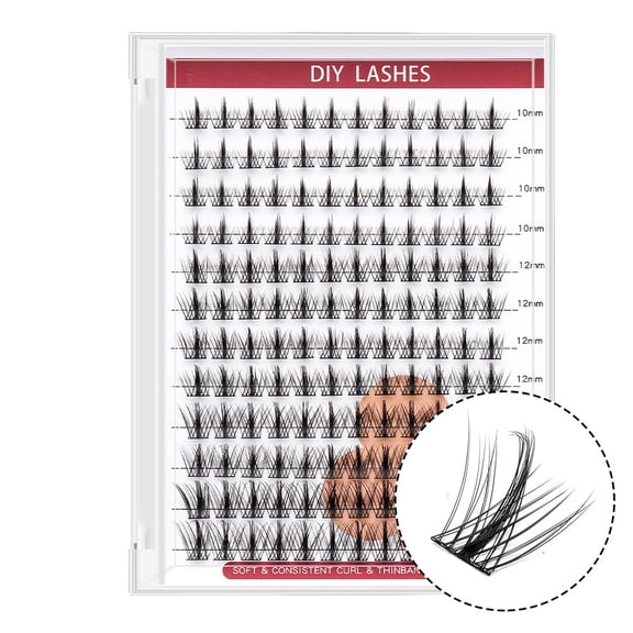 Cluster Lashes Eyelash Clusters Mixed Tray Wispy Lash Clusters Extensions D Cluster Eyelash Extensions Individual Lashes DIY Lash Extension (10-16mm)