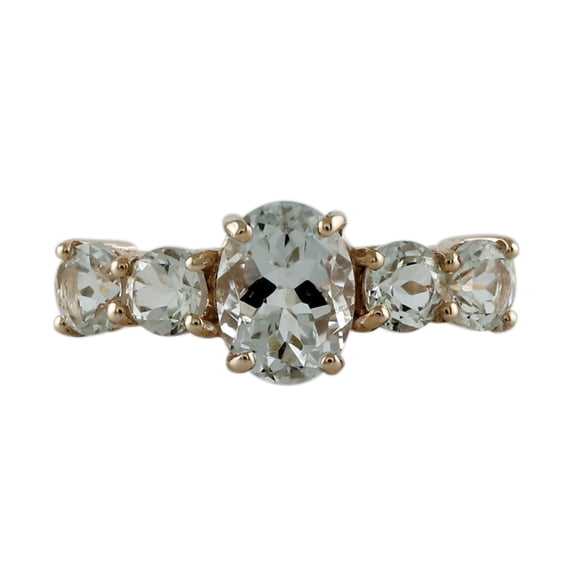 Cluster Ring! 2.32 Ctw Aquamarine Gemstone 925 Sterling Silver Rose Gold Women Love Engagement Ring Size US- 5.5