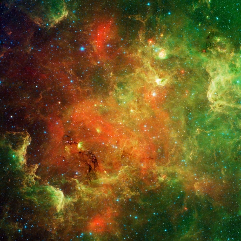 Clusters of young stars in the North American Nebula Canvas Art - Stocktrek Images (28 x 28)