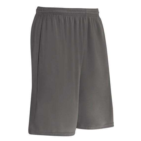 Clutch Basketball Shorts, Youth Large, Charcoal Grey