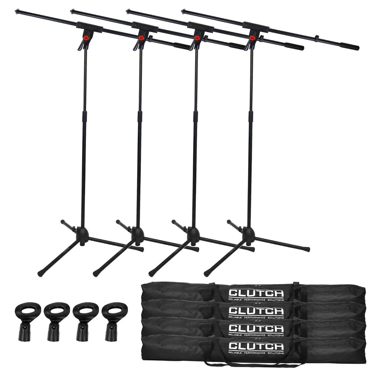 Clutch CL-MB100PK Microphone Boom Stands Quad Package