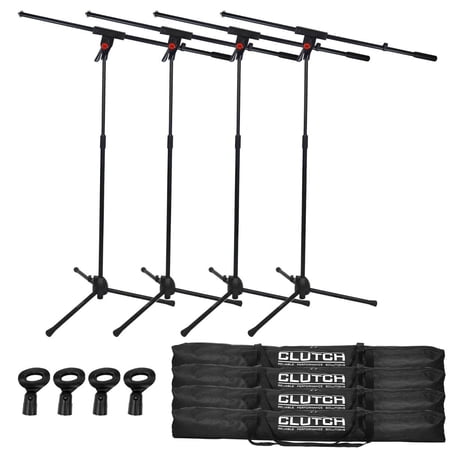 Clutch CL-MB100PK Microphone Boom Stands Quad Package