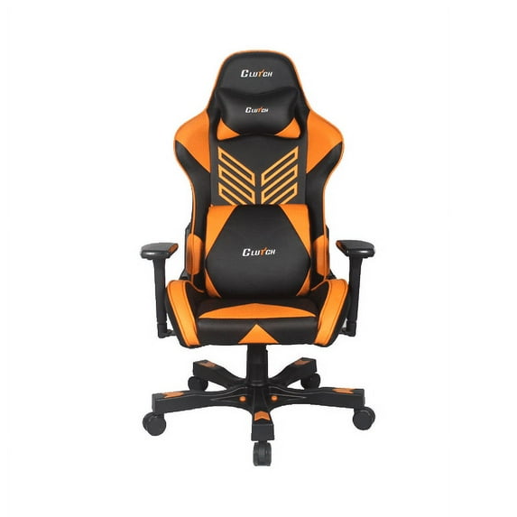Clutch Chairz Premium Gaming/Computer chair, Black & Orange, 1-pack