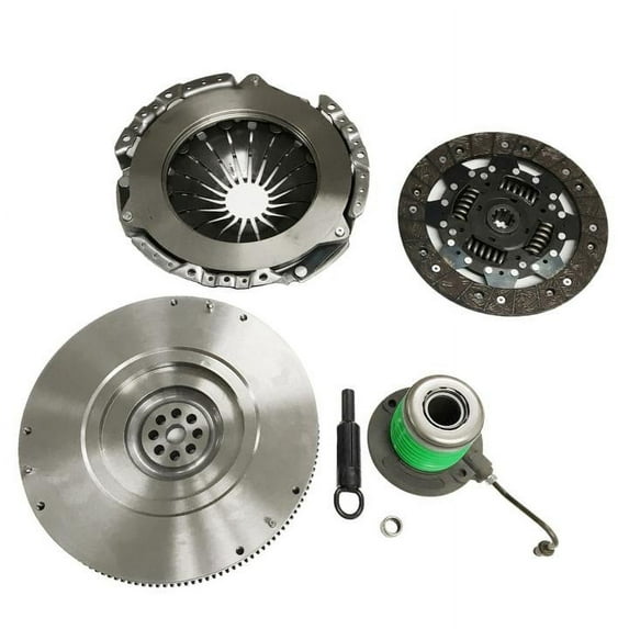 Clutch Kit Flywheel W/ Slave Cylinder Bearing Unit Compatible with 2005-2010 Ford Mustang Replace for FMK1010 FMK1028FW 07-189 6R3Z7550A 5R3Z6375BA 6R3Z7563A 07-202 52542010 K70429-01