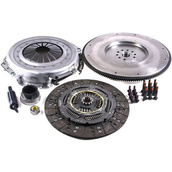 Clutch Kit with Solid Flywheel - Compatible with 1988 - 1994 Ford F Super Duty 7.3L V8 Diesel 1989 1990 1991 1992 1993