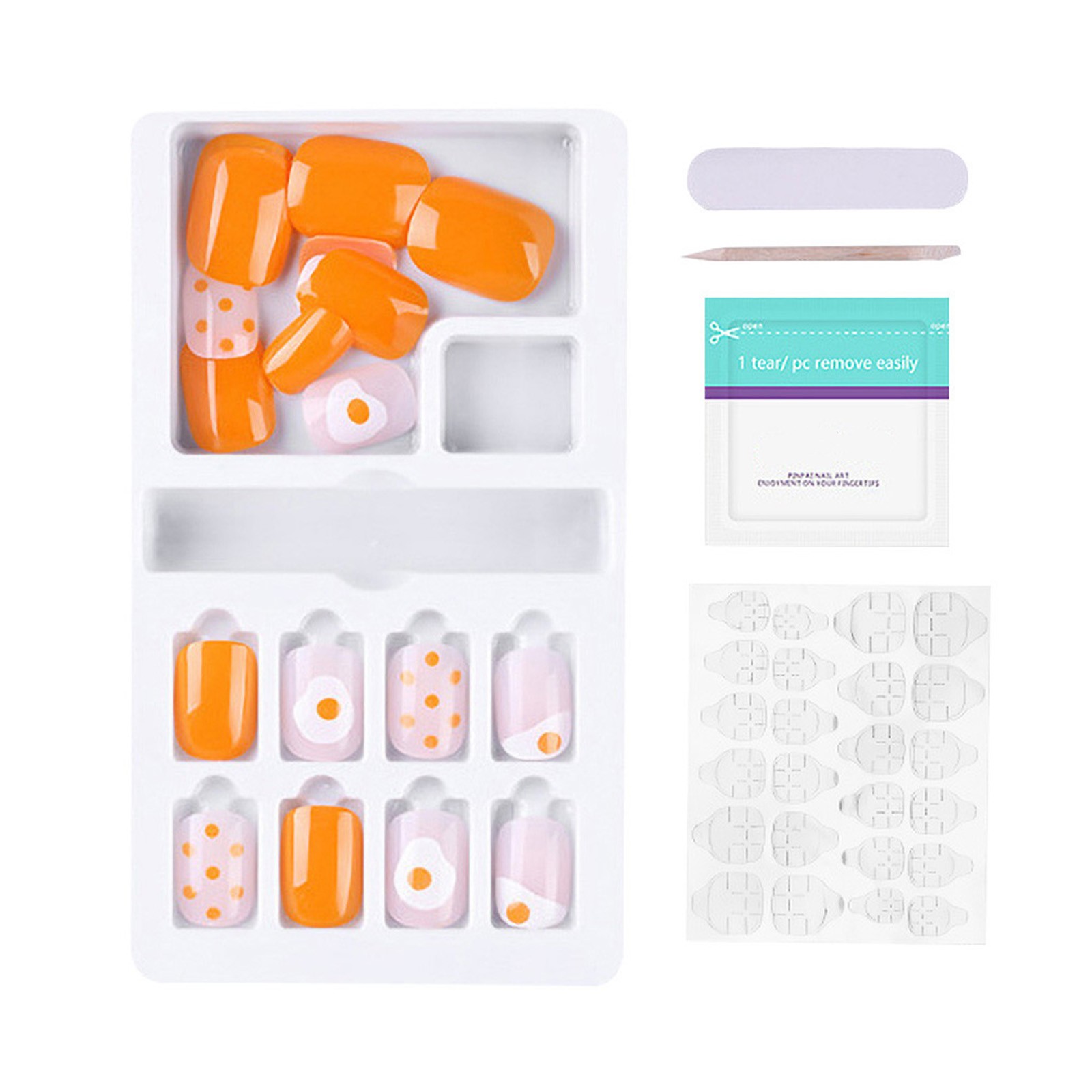 Clutch Nails on Clear on Nails All Sizes Gel Nail on Long Put on Gel