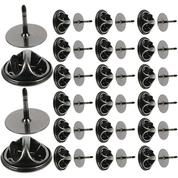 Clutch Pin Backs Locking Butterfly Needle Tie Tack Multifunction Copper 50 Sets