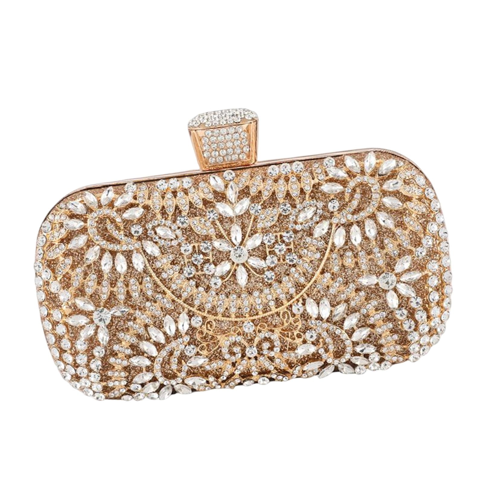 Clutch Purse Rectangle Tote Evening Bag for Cocktail Party Wedding