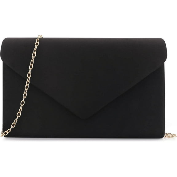 Clutch Purse for Women Evening Bags Handbags for Wedding Party Cocktail Prom Faux Suede Crossbody Shoulder Bag