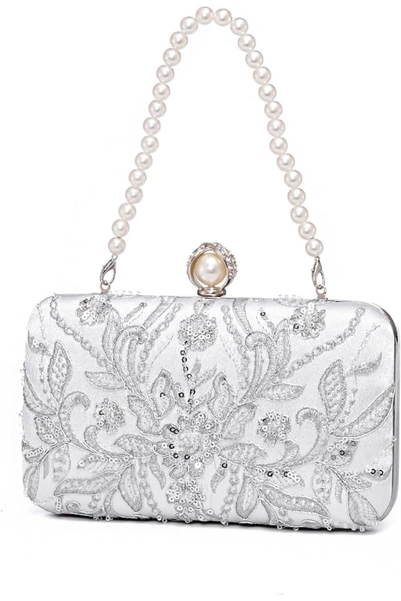 Clutch Purses for Women Evening Bag Sequins Beaded Party Handbag Wedding Purse