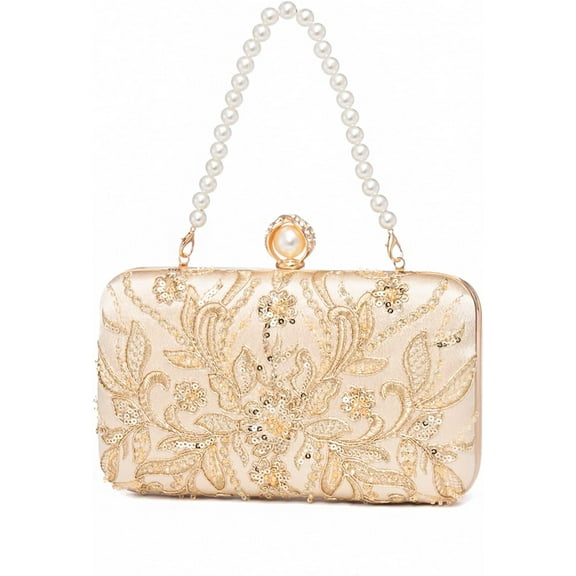 Clutch Purses for Women Evening Bag Sequins Beaded Party Handbag Wedding Purse