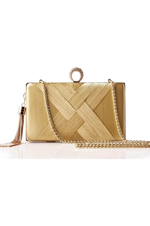 Clutch Purses for Women - Evening Bag Tassel Pendant Clutch for Bride Party Prom Wedding