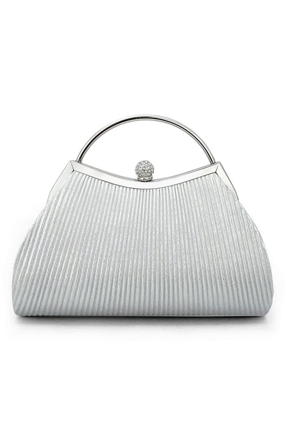 Clutch Purses for Women Evening Bags Party Clutches Handbag With Detachable Chain Strap for Cocktail Party Wedding Purses with Pleated