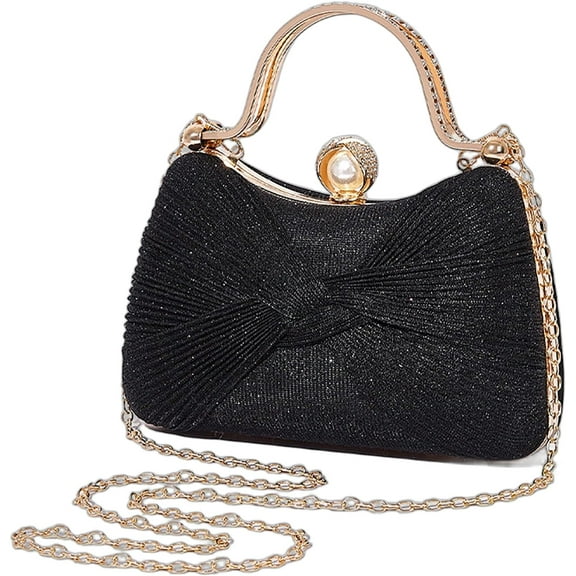 Clutch Purses for Women Handbags Shiny Sequin Wedding Silver Cross Body Purses with Chain,Wedding Prom Party Club