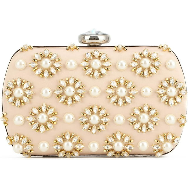 Clutch Purses for Women Rhinestone Evening Bag Formal Floral Handbags