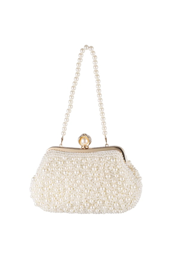 Clutch Purses for Women's Wedding, Elegant Pearl Design Evening Bags, Chic Shell-Shaped Handbag, Perfect for Weddings, Parties, and Everyday Outings