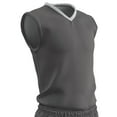 thumbnail image 1 of Clutch Reversible Basketball Jersey, Youth Small, Charcoal and White, 1 of 2