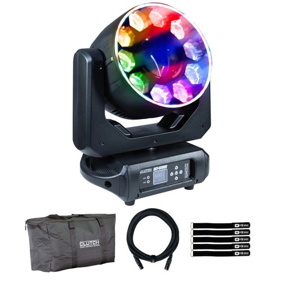 Clutch SKY-STORM 300W RGBW LED Moving Head Motion Beam Light Fixture with Bag Package