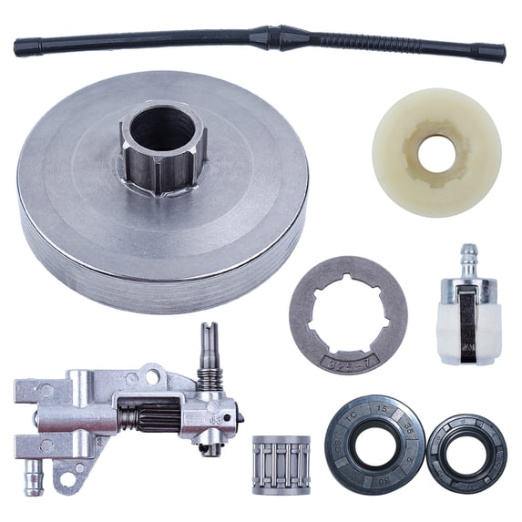Clutch Sprocket Drum Rim Oil Pump Seal For Chinese 4500 5200 5800 45cc 52cc 58cc