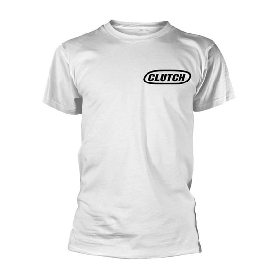 Clutch T Shirt Classic Band Logo new Official Mens White