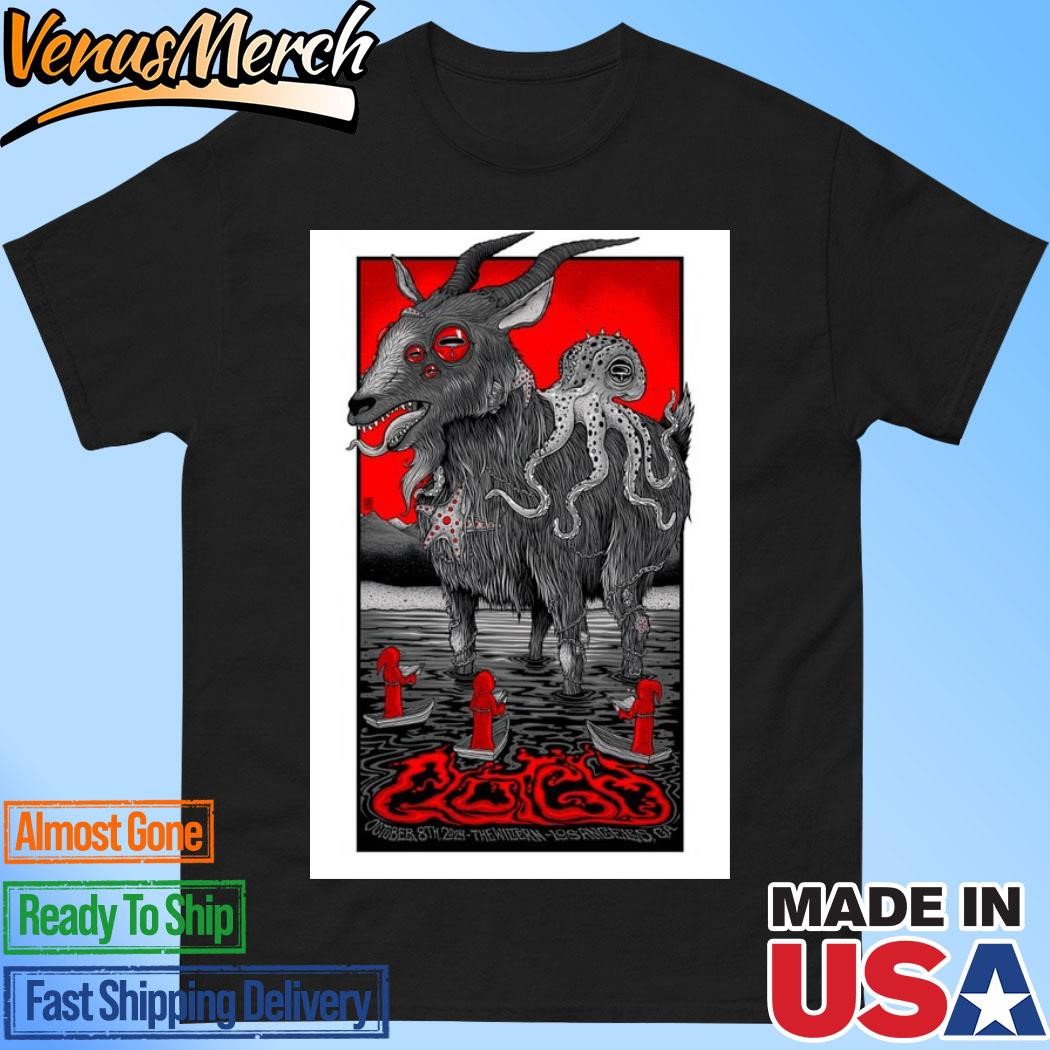 Clutch The Wiltern Los Angeles Ca October 8th 2024 Tour Poster Shirt