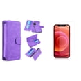 thumbnail image 1 of Clutch Wallet Detachable Case and Glass Screen Protector for iPhone 14 Pro Max - Purple, 1 of 8
