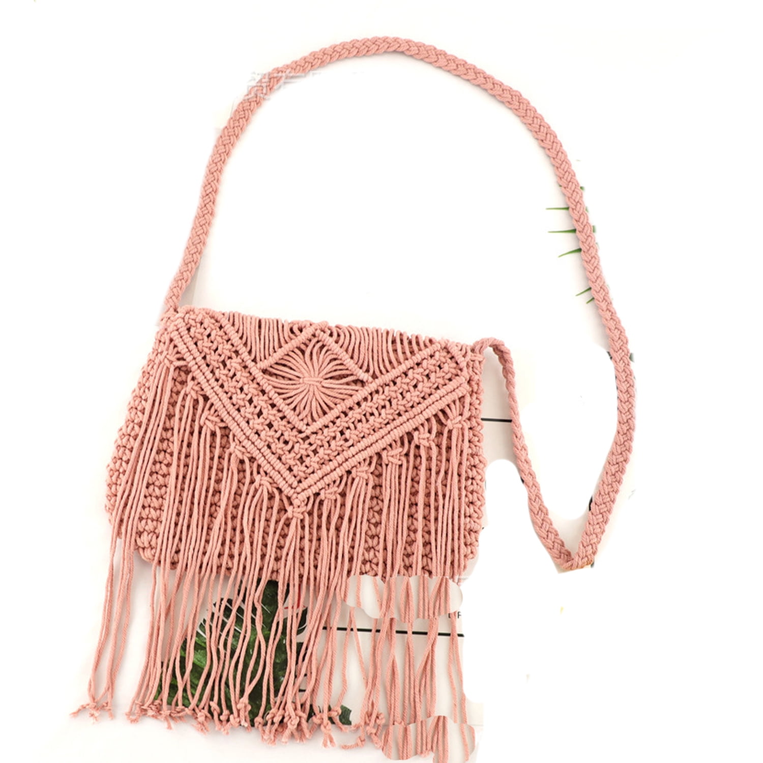 Clutch for Women Straw Handbag Vintage Handwoven Bag Summer Beach Bag Pink Walmart Business Supplies