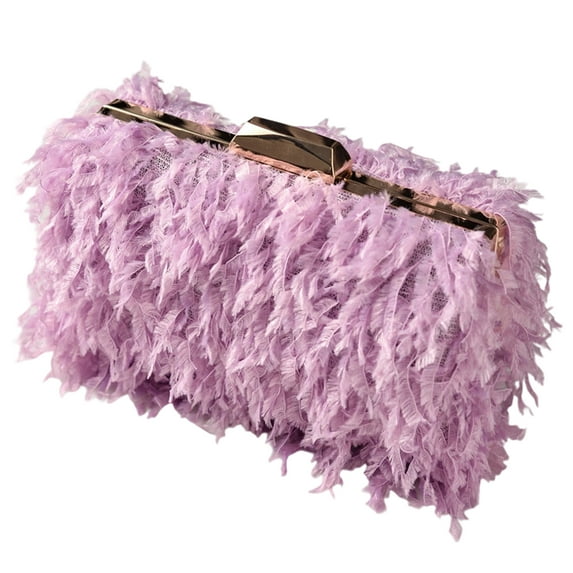 Clutches Purses for Women Shoulder Crossbody Bags Evening Bag Furry Purses Handbags for Cocktail/Prom/Wedding/Formal