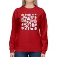 thumbnail image 1 of Cluttered Teen Stickers Sweatshirt Women -Image by Shutterstock, Female 3X-Large, 1 of 4