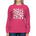 thumbnail image 1 of Cluttered Teen Stickers Sweatshirt Women -Image by Shutterstock, Female 4X-Large, 1 of 4