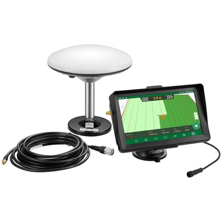 Cluzine 7" Tractor GPS Navigator - High Precision GNSS Auto-Steering for Spraying, Plowing, Sowing,Farmland Positioning System
