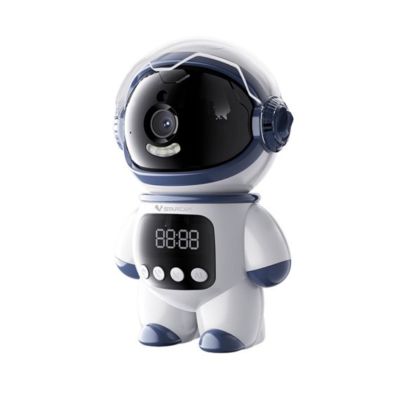 Cluzine Indoor Companion Robot, WiFi Camera 2-Way Audio, Interactive Talking Robot