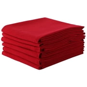 Clwellge Pure Cotton Flour Sack Towels, Highly Absorbent Dishcloths, Plain Tea Towels for Drying and Cleaning,6-Pack, 20" x 28",Wine Red