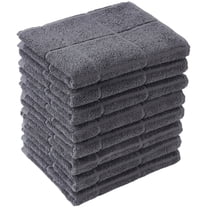 Clwellge 100% Cotton Kitchen Towels, Heavy Duty Absorbent Cotton Hand Tea Towels , 8-Pack, Gray, 16" x 26"
