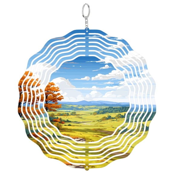 Clwydian Range Wales 3D Wind Spinner Stainless Steel Kinetic Art Nature Garden Decor UK Area Of Beauty Gift