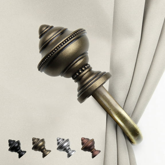 Clyde Curtain Rod Holdback - Antique Light Gold,(5708-034)