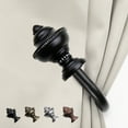 thumbnail image 1 of Clyde Curtain Rod Holdback - Black,(5708-032), 1 of 3