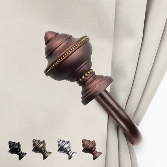 Clyde Curtain Rod Holdback - Cocoa,(5708-037)