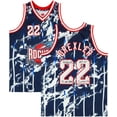 thumbnail image 1 of Clyde Drexler Houston Rockets Autographed Navy Marble Mitchell & Ness 1996-1997 Swingman Jersey with Multiple Inscriptions - Limited Edition of 15 - Fanatics Authentic Certified, 1 of 4