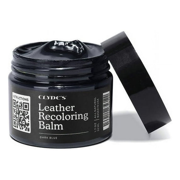 Clyde's™ Leather Recoloring Balm | Non Toxic Leather Color Restorer for Furniture, Car Seat, Tack | 19 Colors of Restoration Leather Dye | Repair, Restore and Renew Old Leather